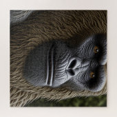 Gorilla, Bigfoot of Sasquatch Close-up van gezicht Legpuzzel (Horizontaal)