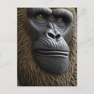 Gorilla, Bigfoot of Sasquatch Contact houden Briefkaart