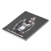 Gorilla Biker Rebel in Leather Jacket Cool Style Notitieblok (Linkerzijde)