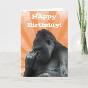 Gorilla Birthday Kaart