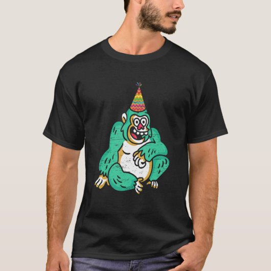 Gorilla Birthday Party T-shirt (Voorkant)