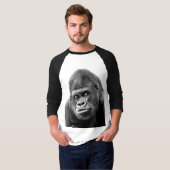 Gorilla Black White T-shirt (Voorkant volledig)