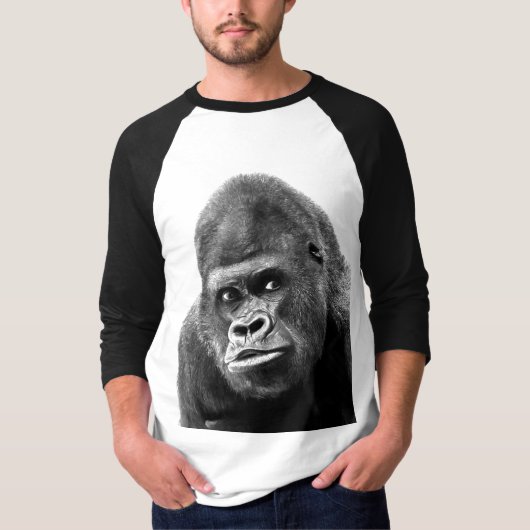 Gorilla Black White T-shirt (Voorkant)