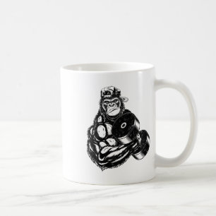 Gorilla Bodybuilder Gym Gewichtheffen T-Shirt Work Koffiemok