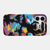 Gorilla Bodybuilder Lifter Pop Art Cartoon iPhone 16 Hoesje (Achterkant horizontaal)