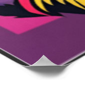 Gorilla Bodybuilder Lifter Pop Art Cartoon Poster (Hoek)