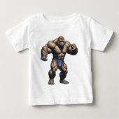 Gorilla Bodybuilder Pop Art Cartoon Drawing (Voorkant)