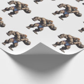 Gorilla Bodybuilder Pop Art Cartoon Drawing Cadeaupapier (Hoek)