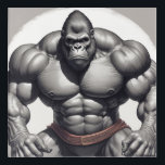 Gorilla Bodybuilder Pop Art Cartoon Tekenen Acryl Muurkunst<br><div class="desc">Digital Computer Animal Art - College Pop Art - Wild Animal Computer Afbeeldingen</div>