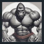 Gorilla Bodybuilder Pop Art Cartoon Tekenen Acryl Muurkunst<br><div class="desc">Digital Computer Animal Art - College Pop Art - Wild Animal Computer Afbeeldingen</div>
