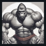 Gorilla Bodybuilder Pop Art Cartoon Tekenen Foto Afdruk<br><div class="desc">Digital Computer Animal Art - College Pop Art - Wild Animal Computer Afbeeldingen</div>