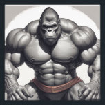Gorilla Bodybuilder Pop Art Cartoon Tekenen Foto Afdruk<br><div class="desc">Digital Computer Animal Art - College Pop Art - Wild Animal Computer Afbeeldingen</div>