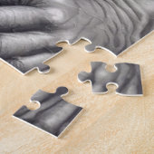 Gorilla Bodybuilder Pop Art Cartoon Tekenen Legpuzzel (Zijkant)