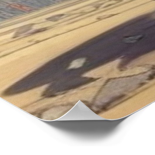 Gorilla Bodybuilder Pop Art Cartoon Tekenen Poster (Hoek)