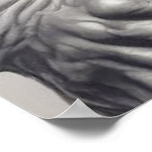 Gorilla Bodybuilder Pop Art Cartoon Tekenen Poster (Hoek)