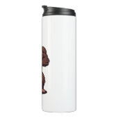 Gorilla Bodybuilder Weight Lifter Pop Art Cartoon Thermosbeker (Geroteerd rechts)