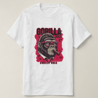 Gorilla Boss T-shirt – Krachtige gorilla-afbeeldin