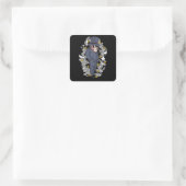 Gorilla Boss Vierkante Sticker (Tas)