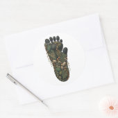 Gorilla Botanical Footprint Nature Sticker (Envelop)