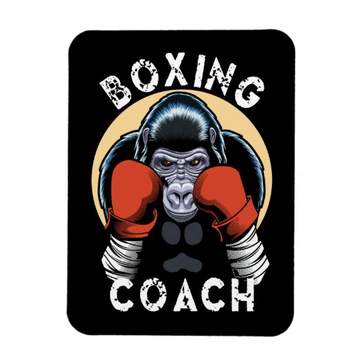Gorilla Boxing Coach - sporttrainer Magneet (Verticaal)