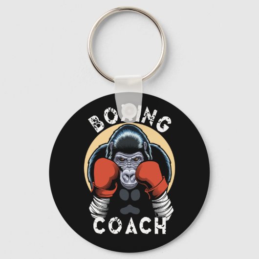Gorilla Boxing Coach - sporttrainer Sleutelhanger (Voorkant)