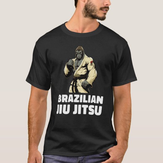 Gorilla Brazilian Jiu Jitsu and Grappling 1 T-shirt (Voorkant)