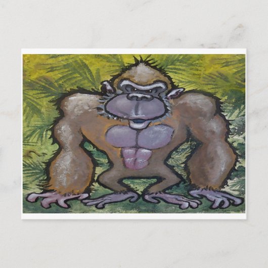 Gorilla Briefkaart (Voorkant)