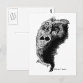 Gorilla Briefkaart (Voorkant / Achterkant)