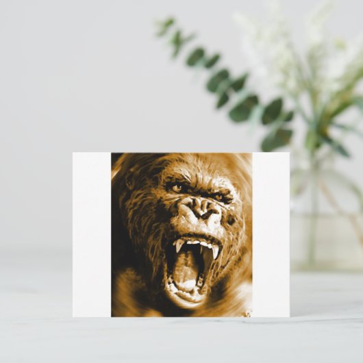 Gorilla Briefkaart (Staand voorkant)
