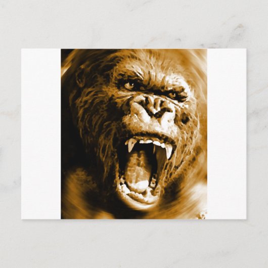 Gorilla Briefkaart (Voorkant)