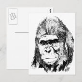 Gorilla Briefkaart (Voorkant / Achterkant)