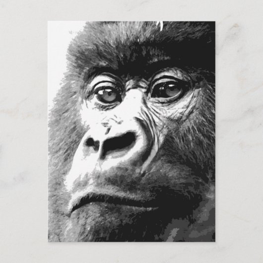 Gorilla Briefkaart (Voorkant)