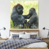 Gorilla Brother's Forever Canvas Afdruk (Insitu (Slaapkamer))