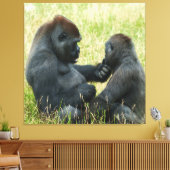 Gorilla Brother's Forever Canvas Afdruk (Insitu (Woonkamer))