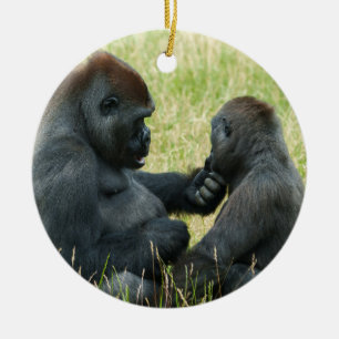 Gorilla Brother's Forever Keramisch Ornament