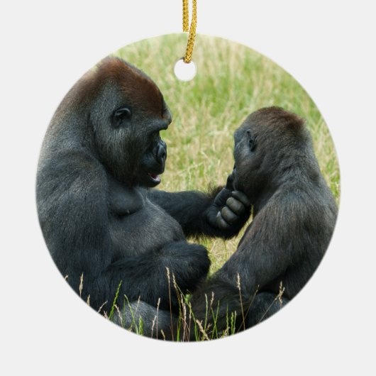Gorilla Brother's Forever Keramisch Ornament (Voorkant)