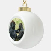 Gorilla Brother's Forever Keramische Bal Ornament (Rechts)