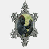 Gorilla Brother's Forever Tin Sneeuwvlok Ornament (Links)