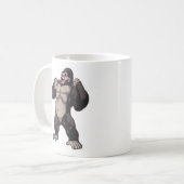 Gorilla Brullende Aap Aap Koffiemok (Voorkant links)