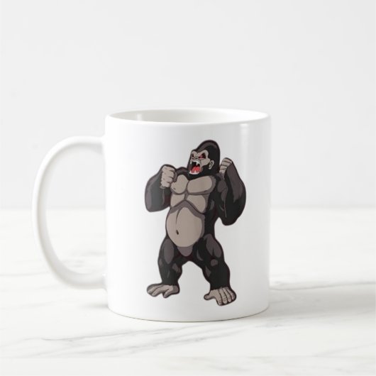 Gorilla Brullende Aap Aap Koffiemok (Links)