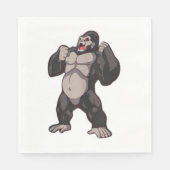 Gorilla Brullende Aap Aap Servet (Voorkant)