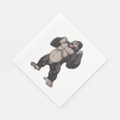 Gorilla Brullende Aap Aap Servet (Hoek)
