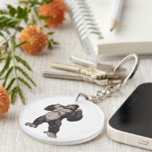Gorilla Brullende Aap Aap Sleutelhanger (Voorkant Rechts)