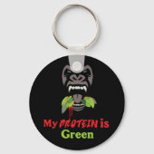 Gorilla Button Key Ring Sleutelhanger (Voorkant)