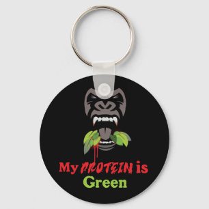 Gorilla Button Key Ring Sleutelhanger