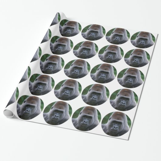 "Gorilla" Cadeaupapier (Uitgerold)