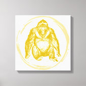 gorilla canvas afdruk (Voorkant)