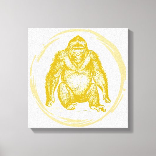 gorilla canvas afdruk (Voorkant)