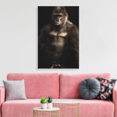 Gorilla Canvas Afdruk (Insitu (Woonkamer))