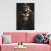 Gorilla Canvas Afdruk (Insitu (Woonkamer))